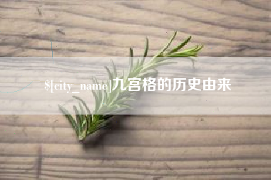 攀枝花九宫格的历史由来