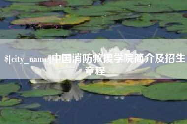 攀枝花中国消防救援学院简介及招生章程