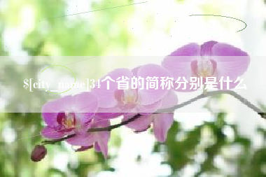 攀枝花34个省的简称分别是什么