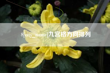 攀枝花九宫格方向排列