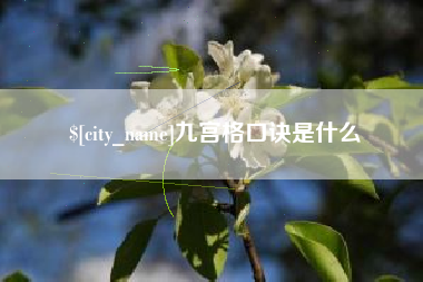 攀枝花九宫格口诀是什么