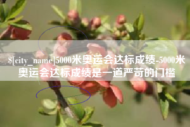 攀枝花5000米奥运会达标成绩-5000米奥运会达标成绩是一道严苛的门槛