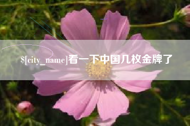 攀枝花看一下中国几枚金牌了