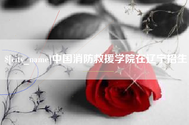 攀枝花中国消防救援学院在辽宁招生