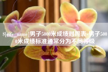 攀枝花男子5000米成绩对照表-男子5000米成绩标准通常分为不同等级