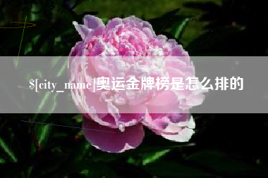 攀枝花奥运金牌榜是怎么排的