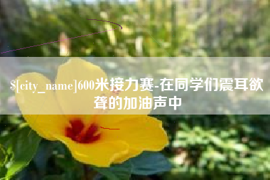 攀枝花600米接力赛-在同学们震耳欲聋的加油声中