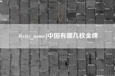攀枝花中国有哪几枚金牌