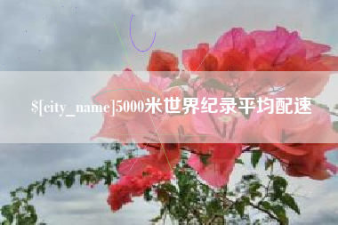 攀枝花5000米世界纪录平均配速