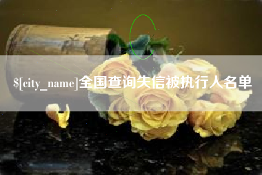 攀枝花全国查询失信被执行人名单