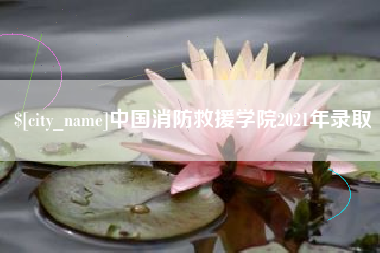 攀枝花中国消防救援学院2021年录取