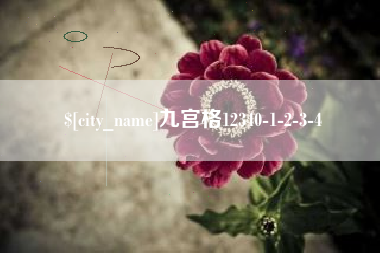 攀枝花九宫格12340-1-2-3-4