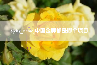 攀枝花中国金牌都是哪个项目