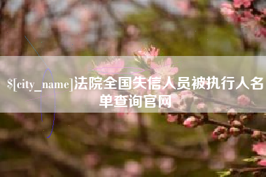 攀枝花法院全国失信人员被执行人名单查询官网