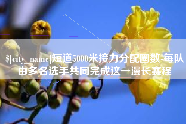 攀枝花短道5000米接力分配圈数-每队由多名选手共同完成这一漫长赛程
