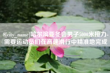攀枝花哈尔滨亚冬会男子5000米接力-需要运动员们在高速滑行中精准地完成