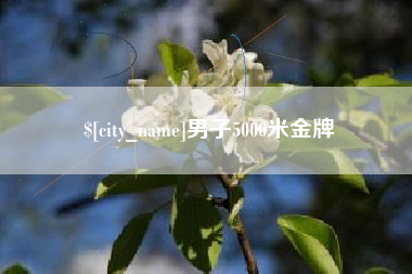 攀枝花男子5000米金牌