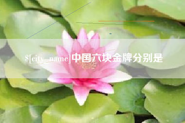攀枝花中国六块金牌分别是