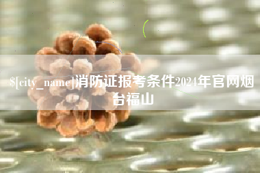 攀枝花消防证报考条件2024年官网烟台福山